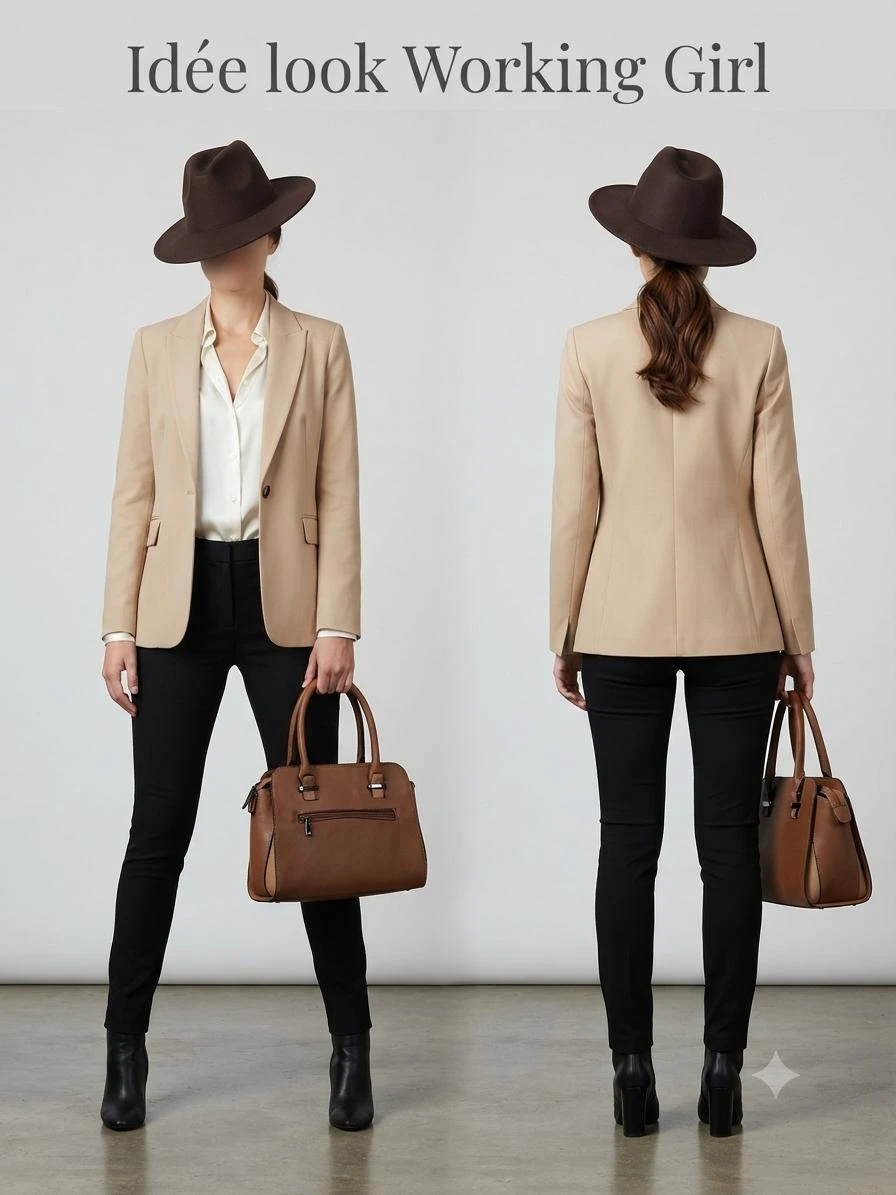 👜 Chique en ultralpraktische bruine handtas - Mélanie - Zeer goede staat – photo 6